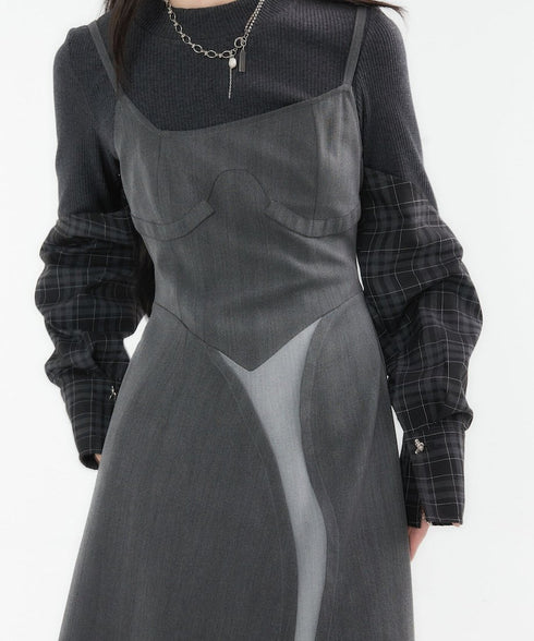 Layered Slit Dress